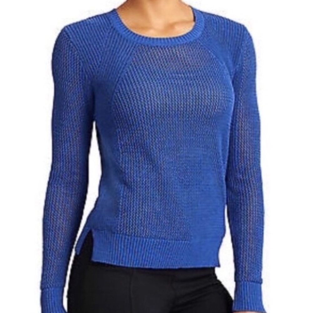 Athleta Caspian Blue Pullover Sweater